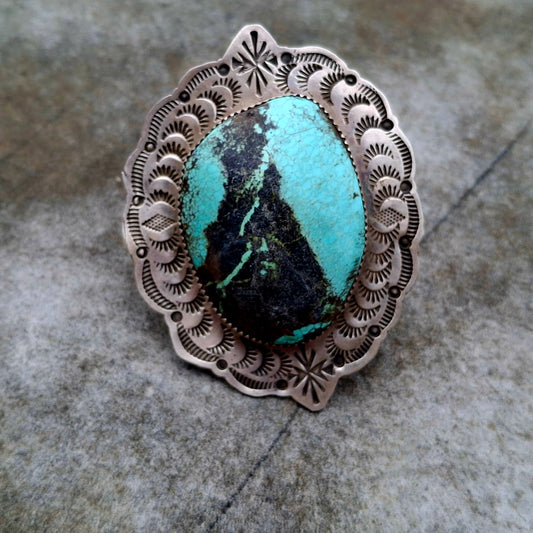 Turquoise Adjustable Ring - R71