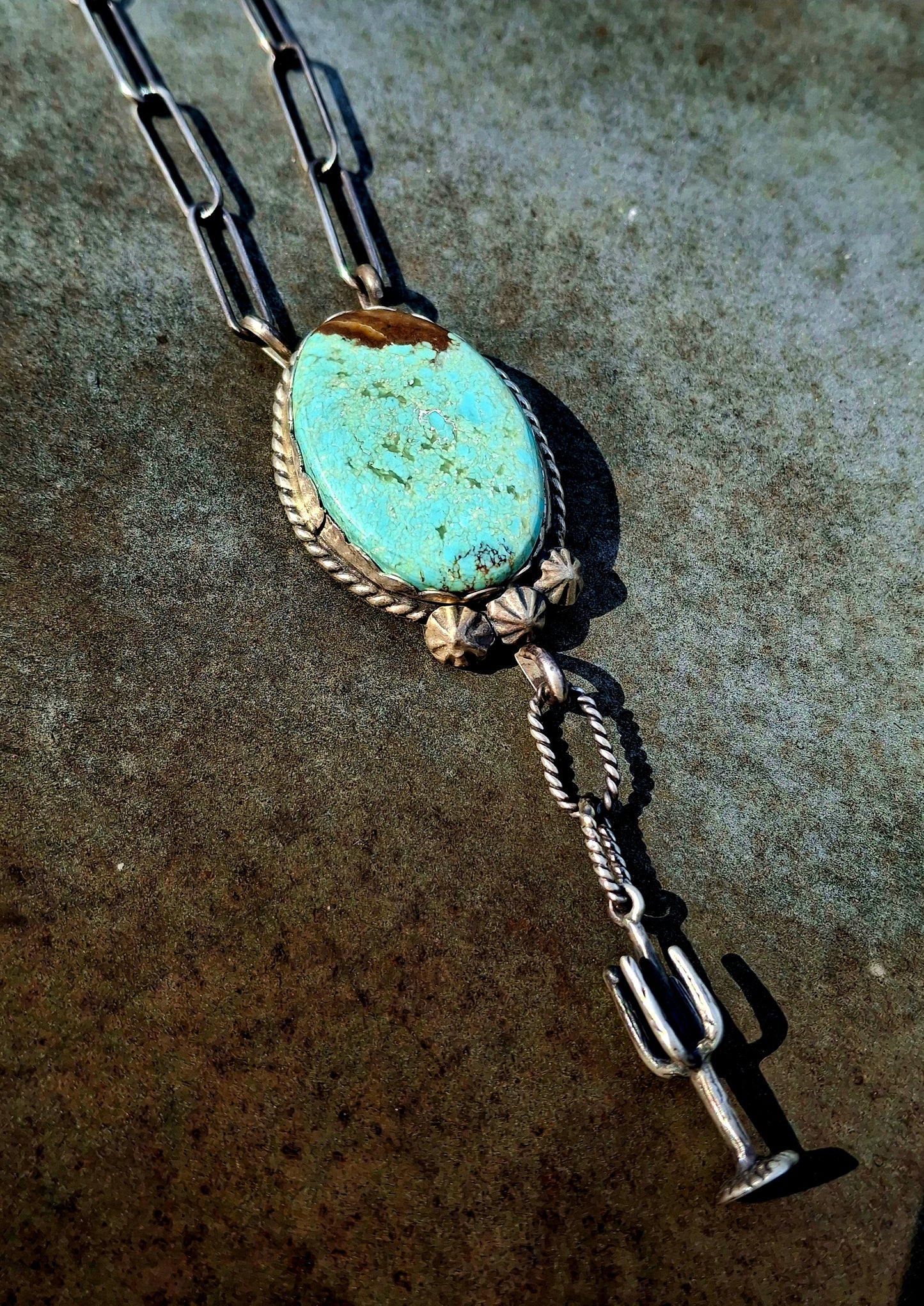 Mine 8 Necklace w/ Cactus Drop