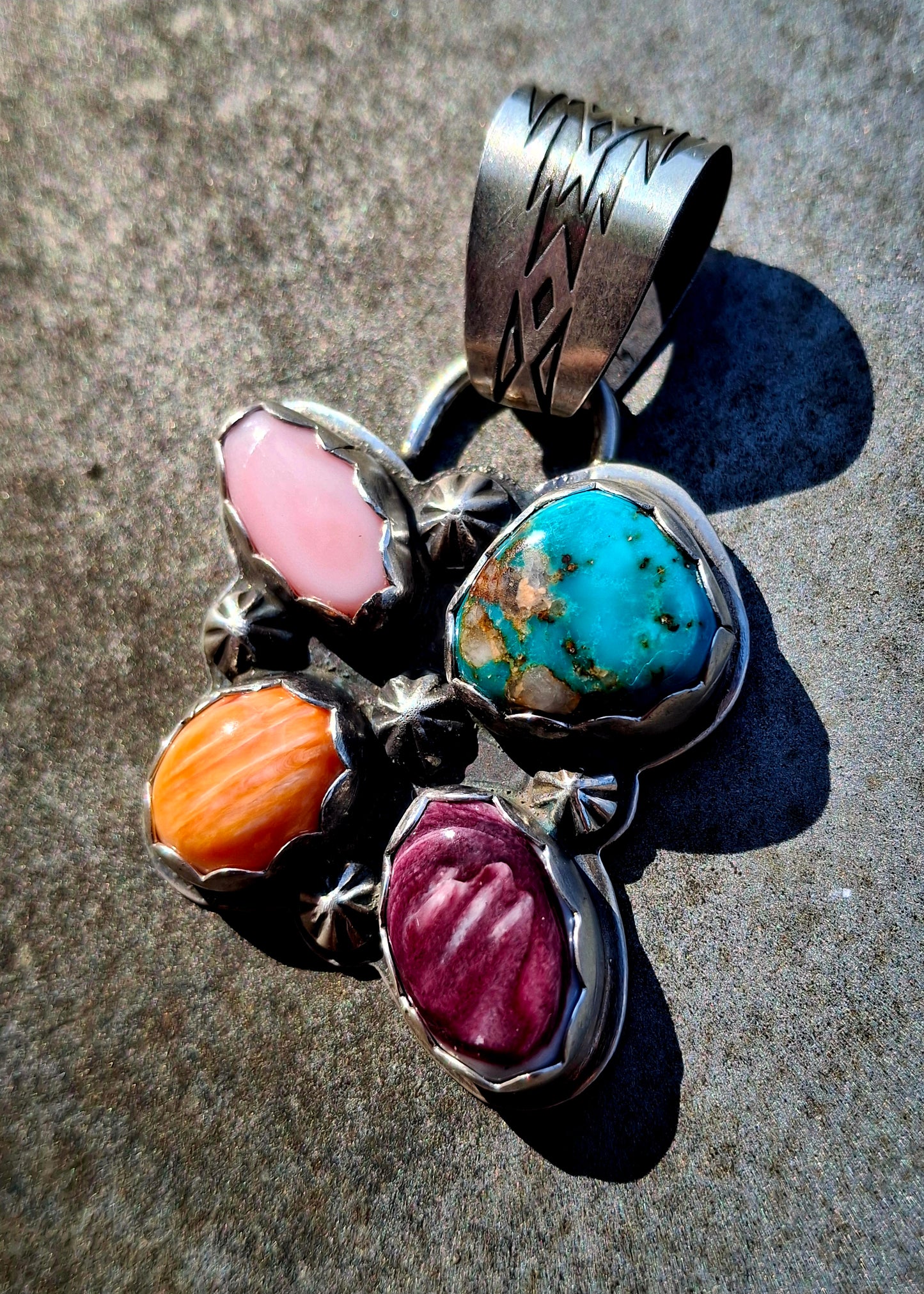 Multi-Stone Cluster Pendant