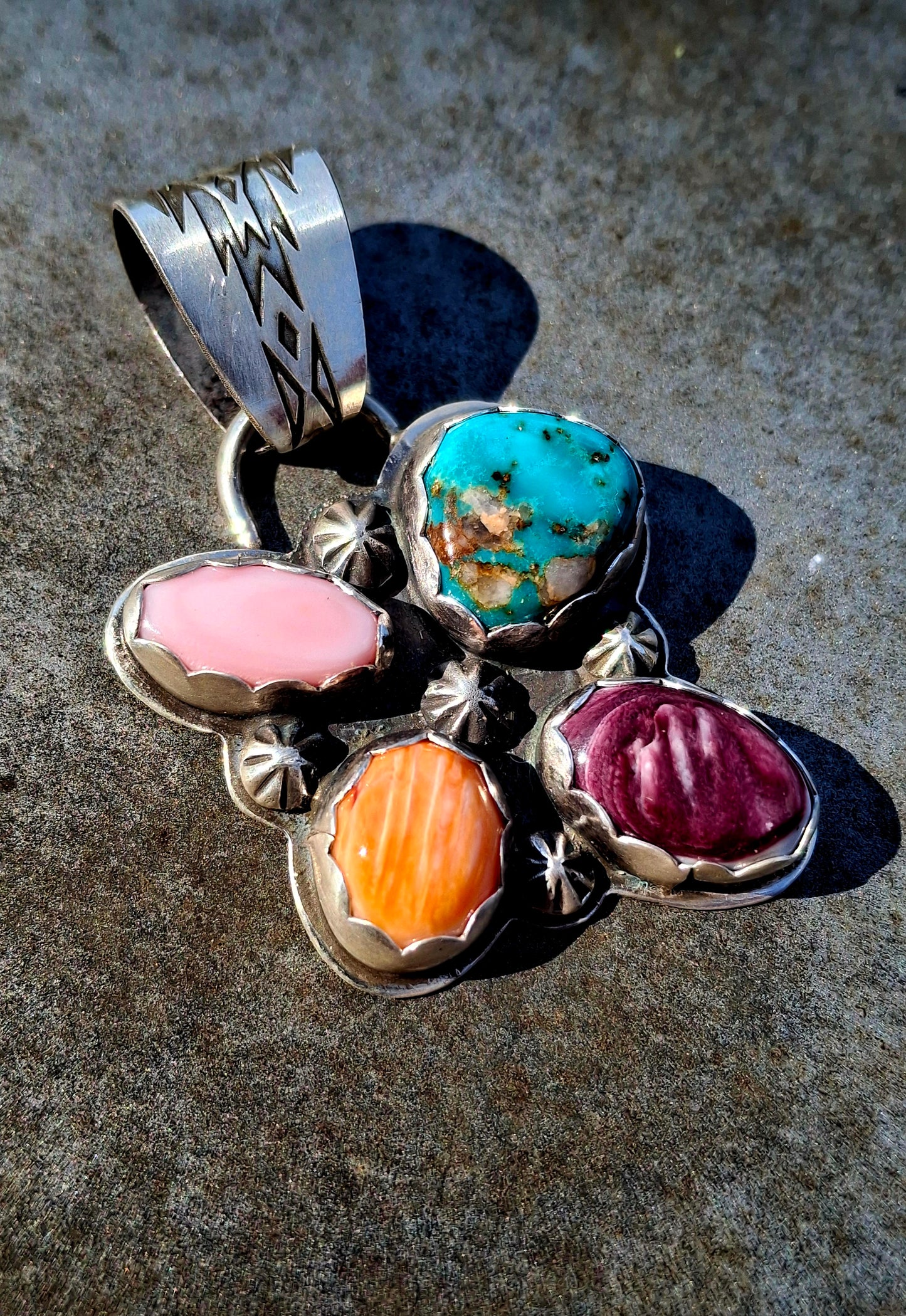 Multi-Stone Cluster Pendant