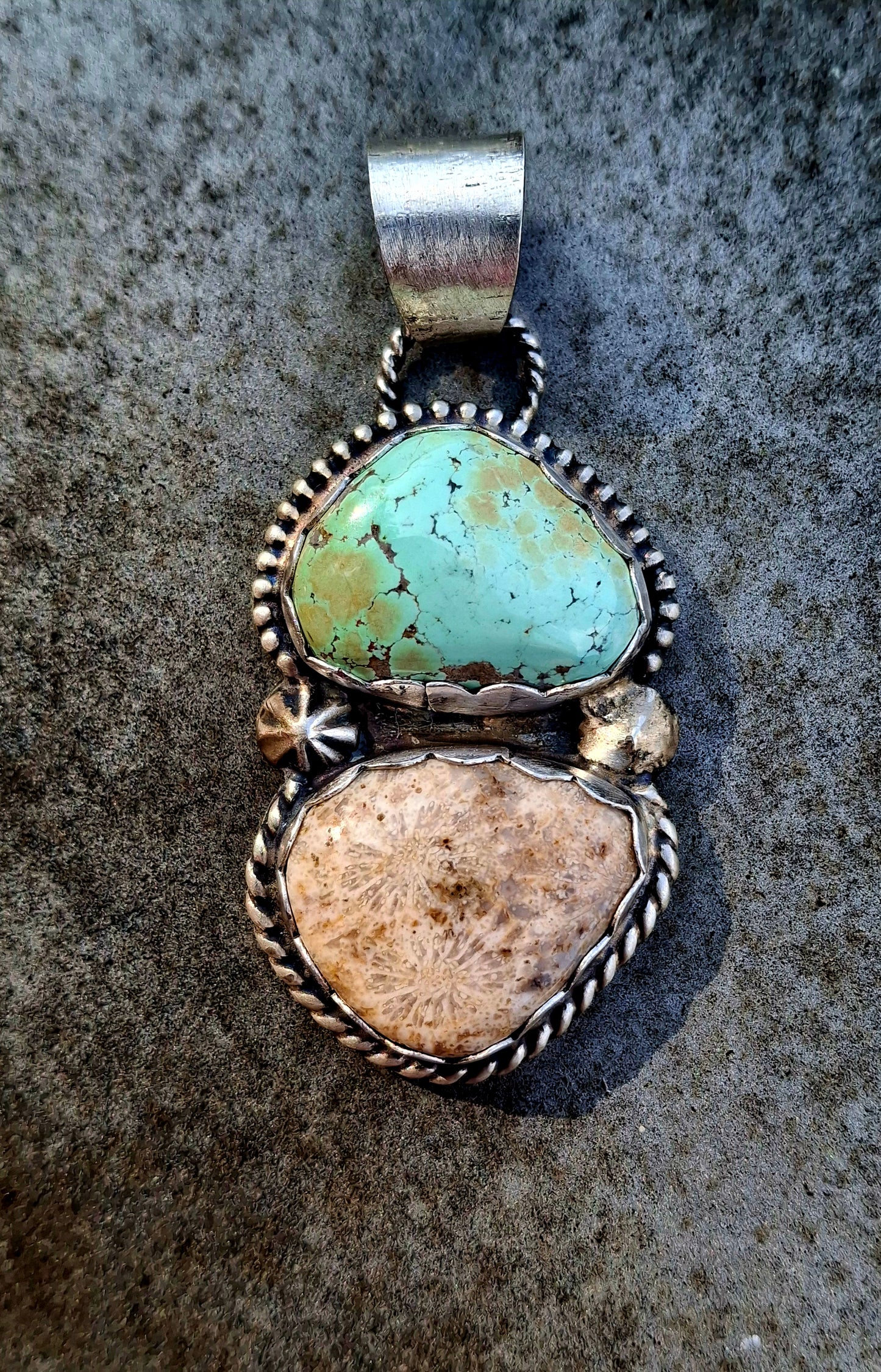 Carico Lake/Fossilized Coral Pendant