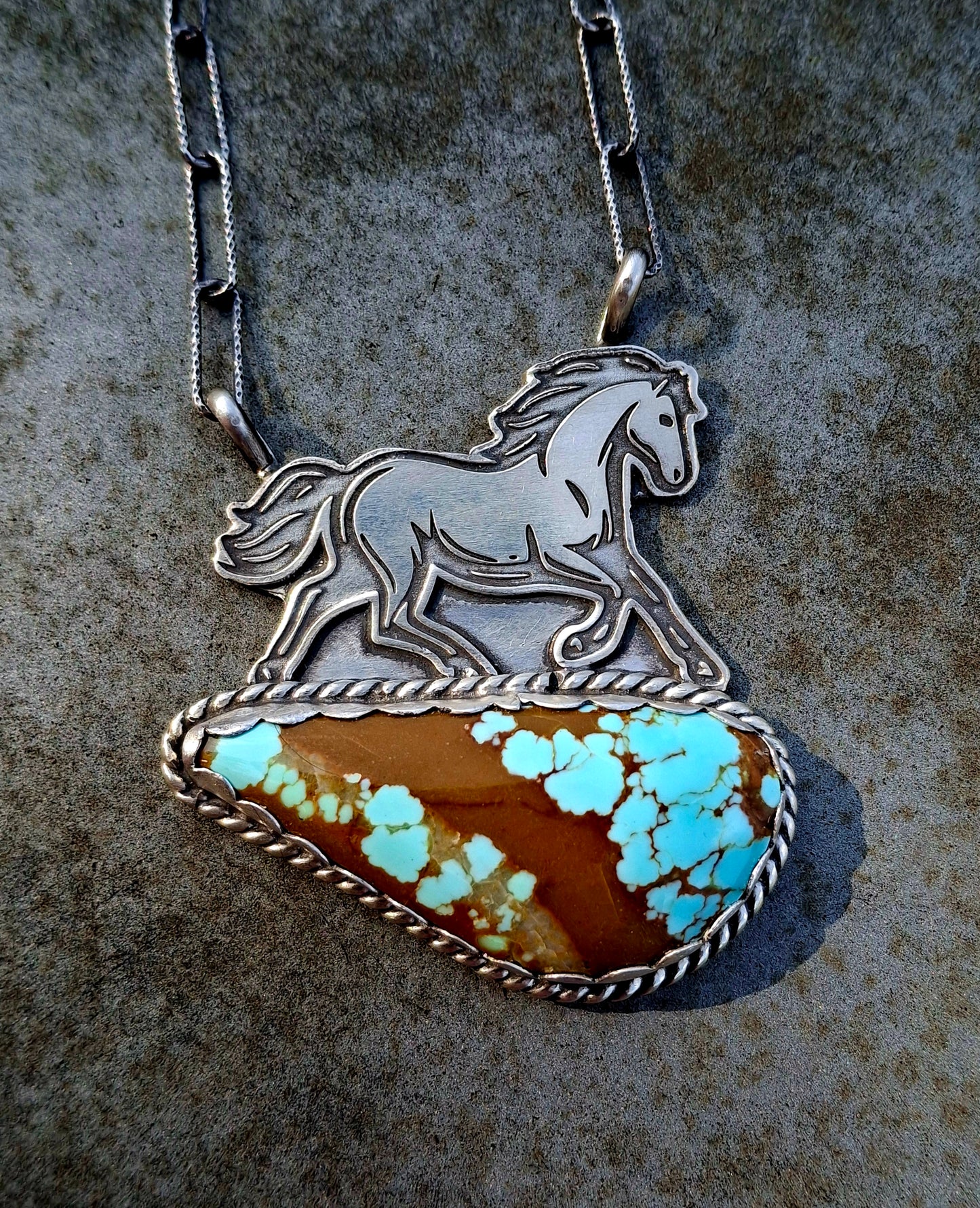 Mine 8 Horse Necklace