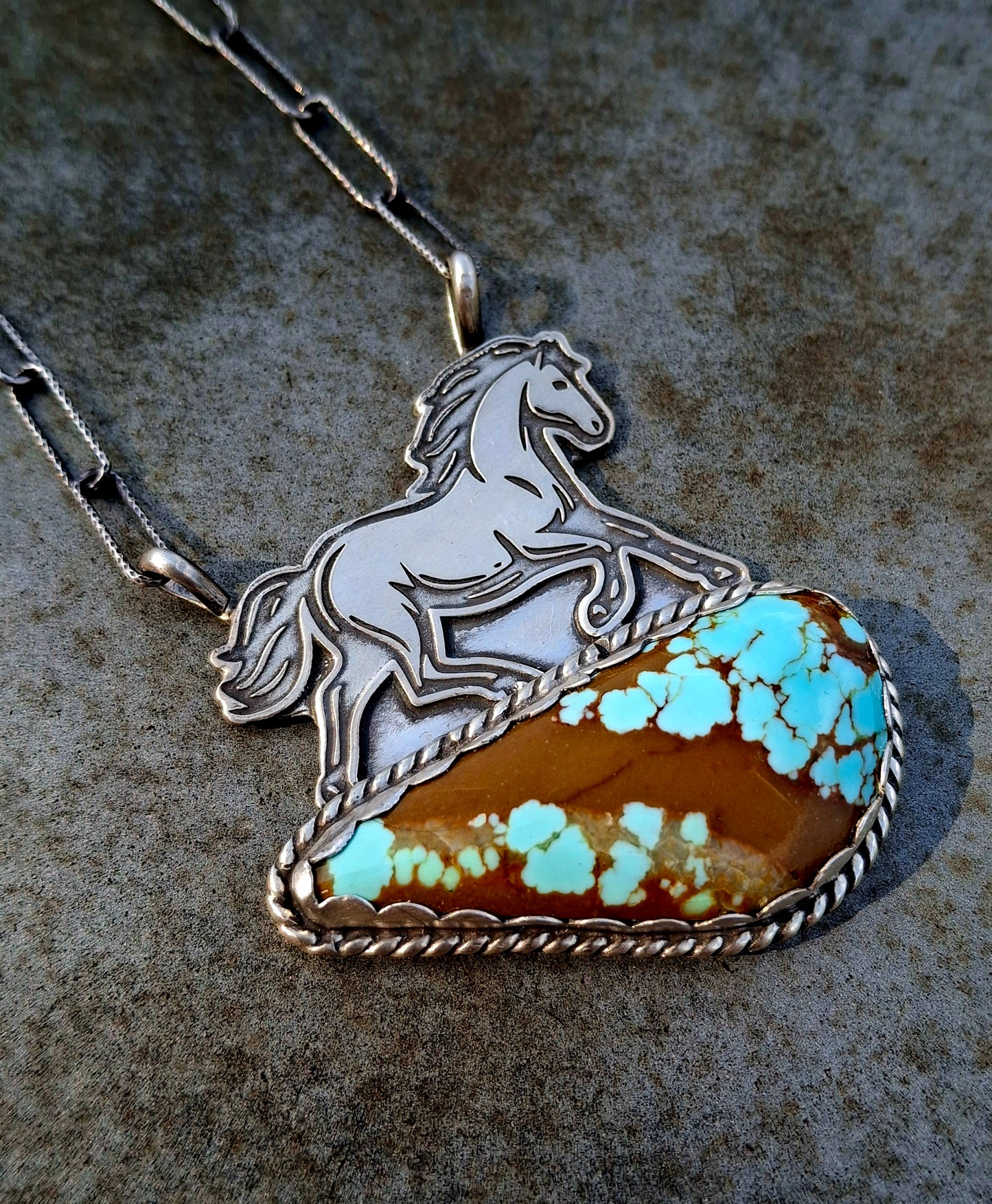 Mine 8 Horse Necklace