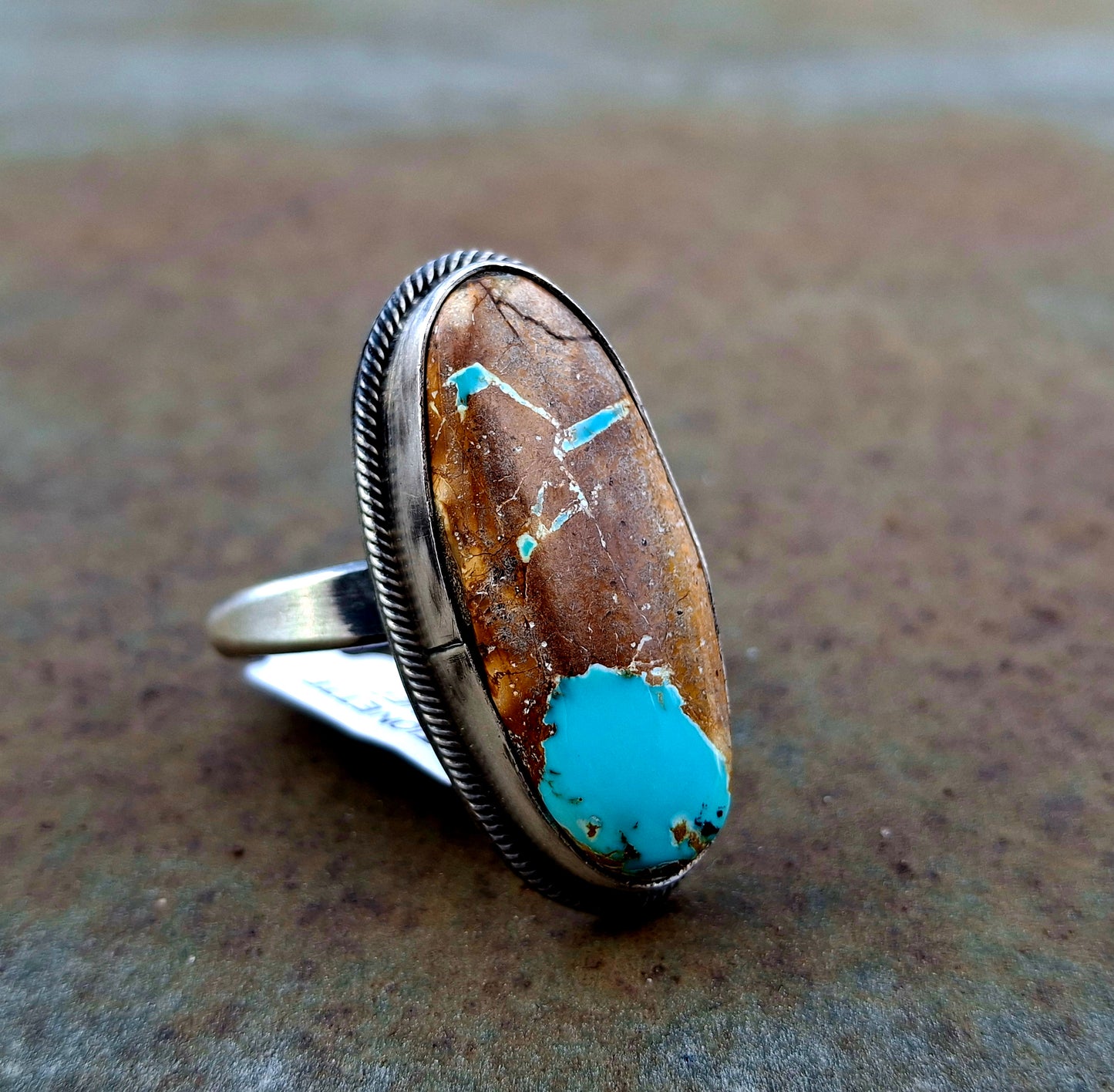 Boulder Turquoise Adjustable Ring