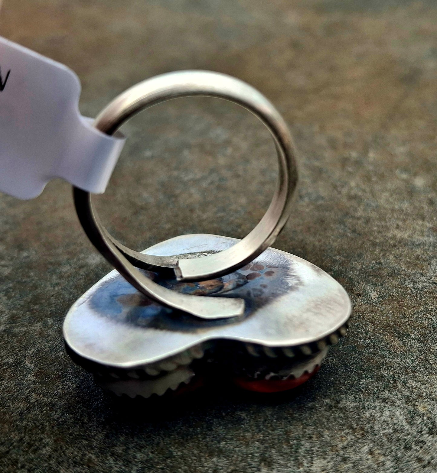Spiny Oyster Adjustable Heart Ring