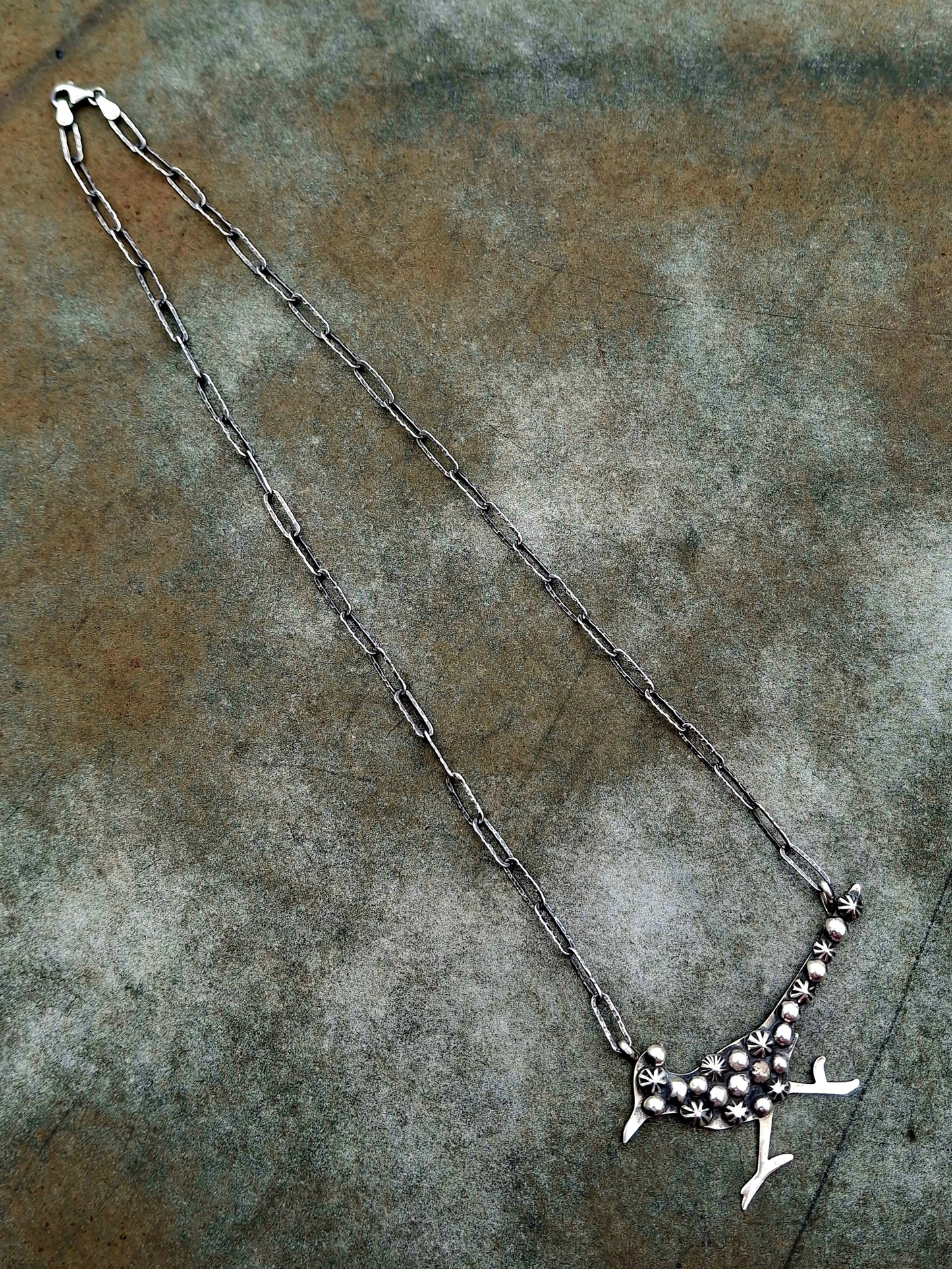 Sterling Roadrunner Necklace