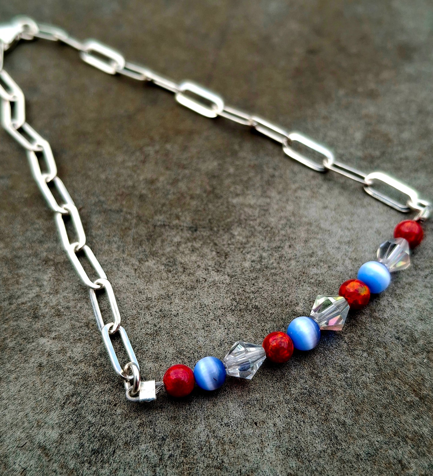 Opal/Mixed Bead Bracelet