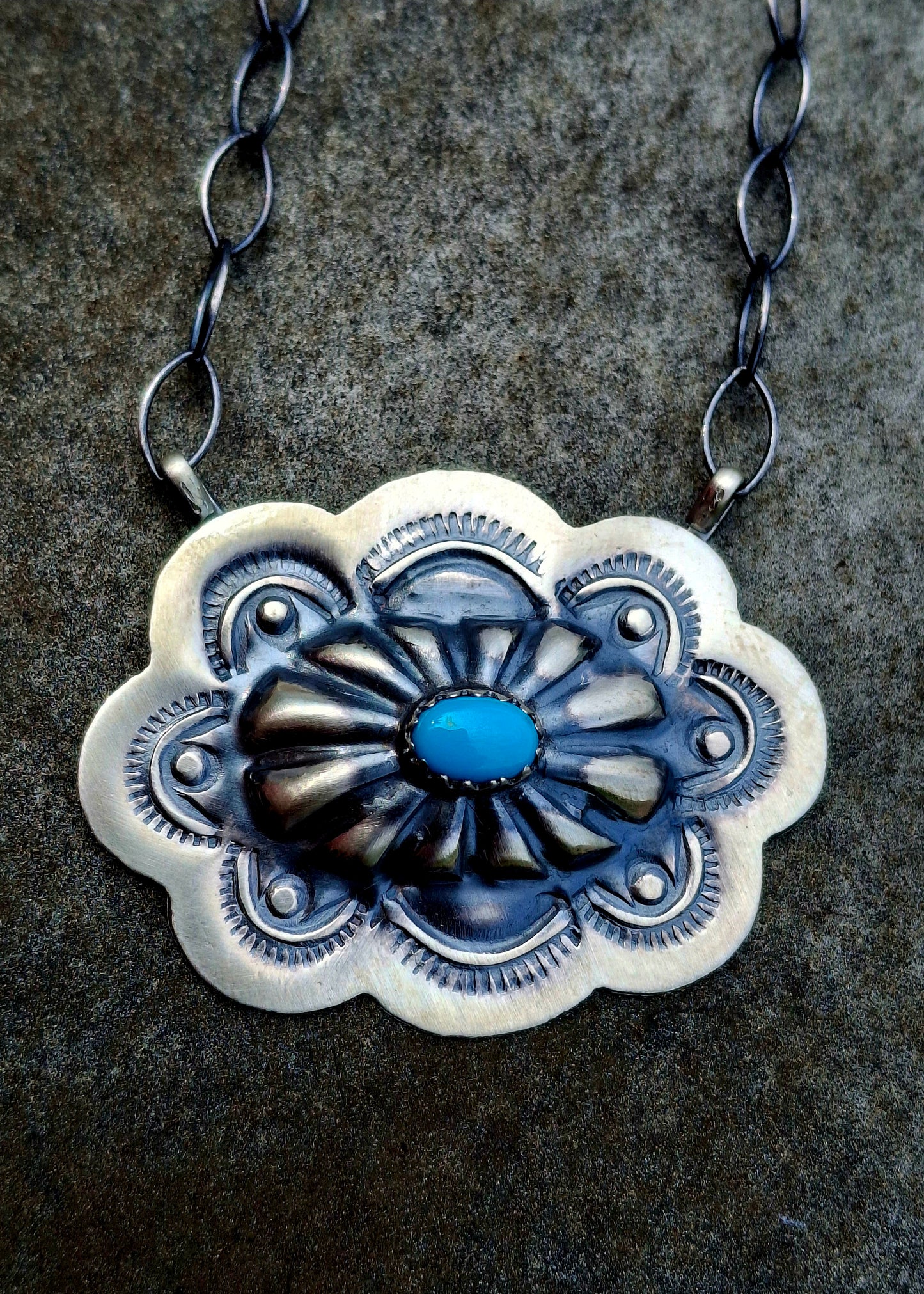Kingman Concho Necklace