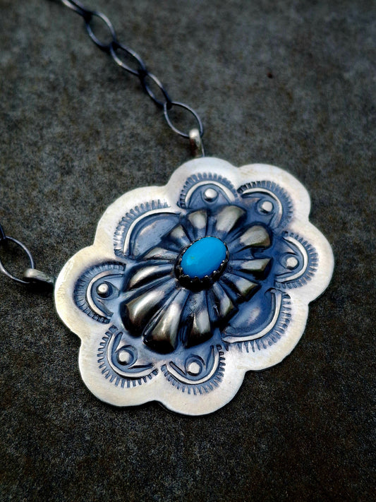 Kingman Concho Necklace - N52