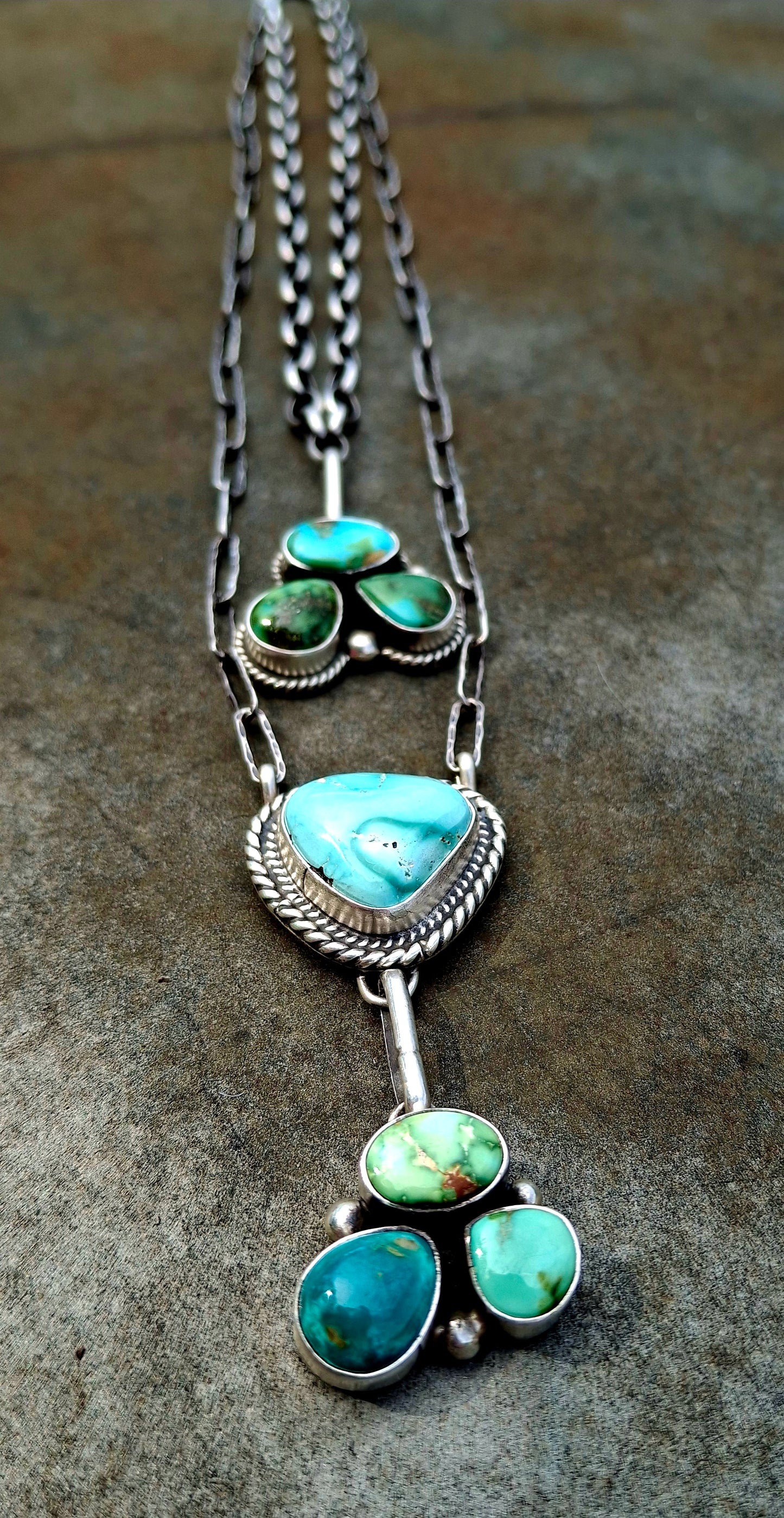 Sonoran Gold/Carico Lake Layered Drop Necklace