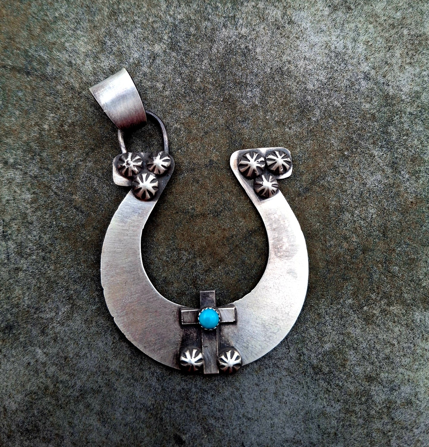 Kingman Horseshoe Cross Pendant