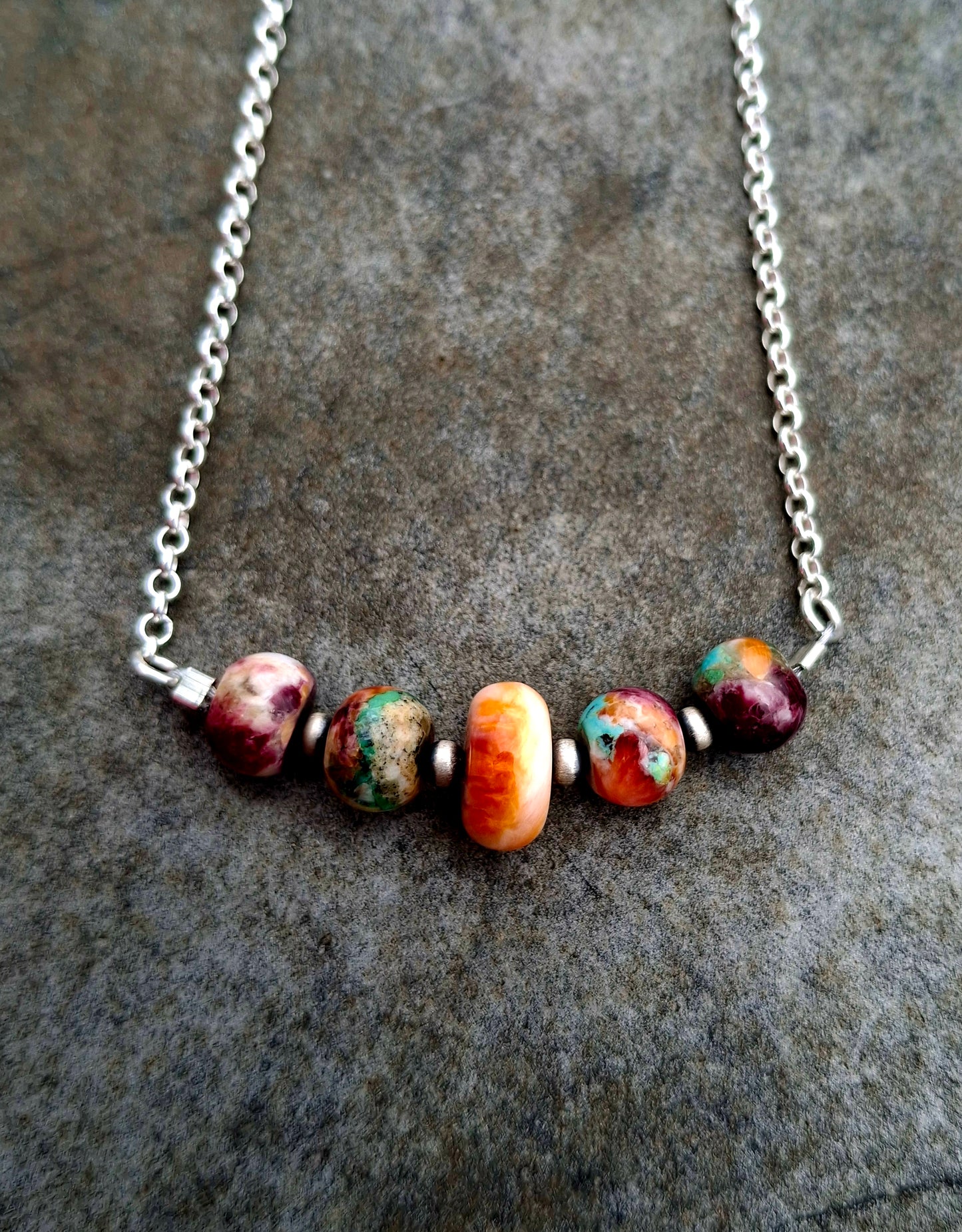 Spiny Mix Bead Necklace