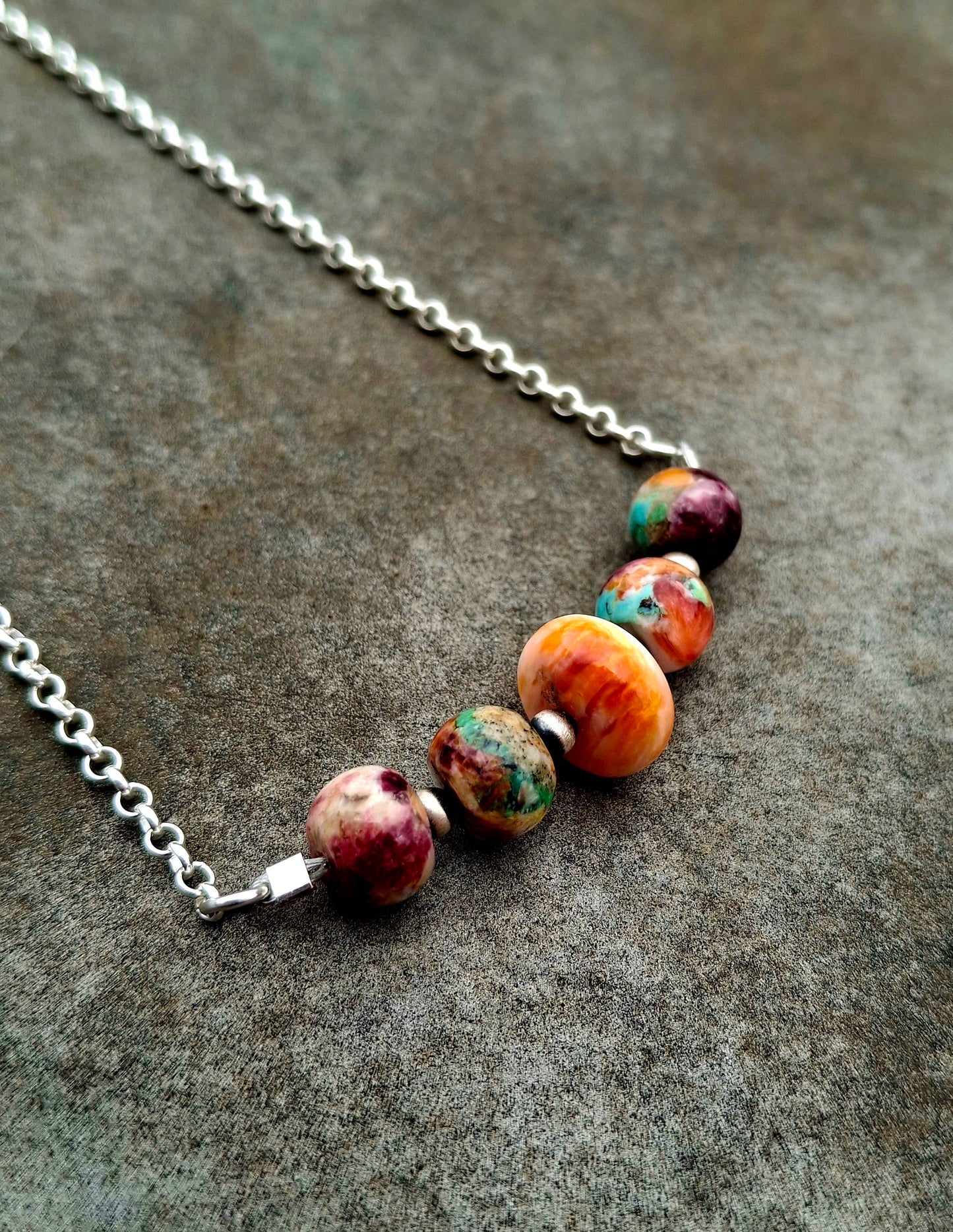 Spiny Mix Bead Necklace