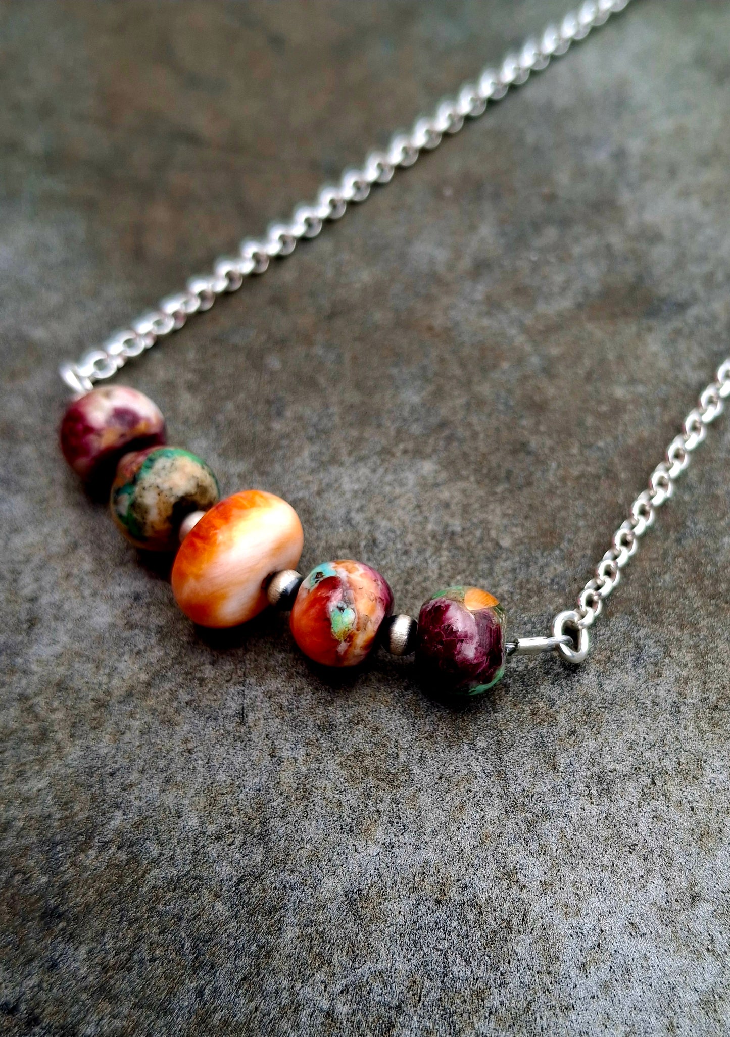 Spiny Mix Bead Necklace