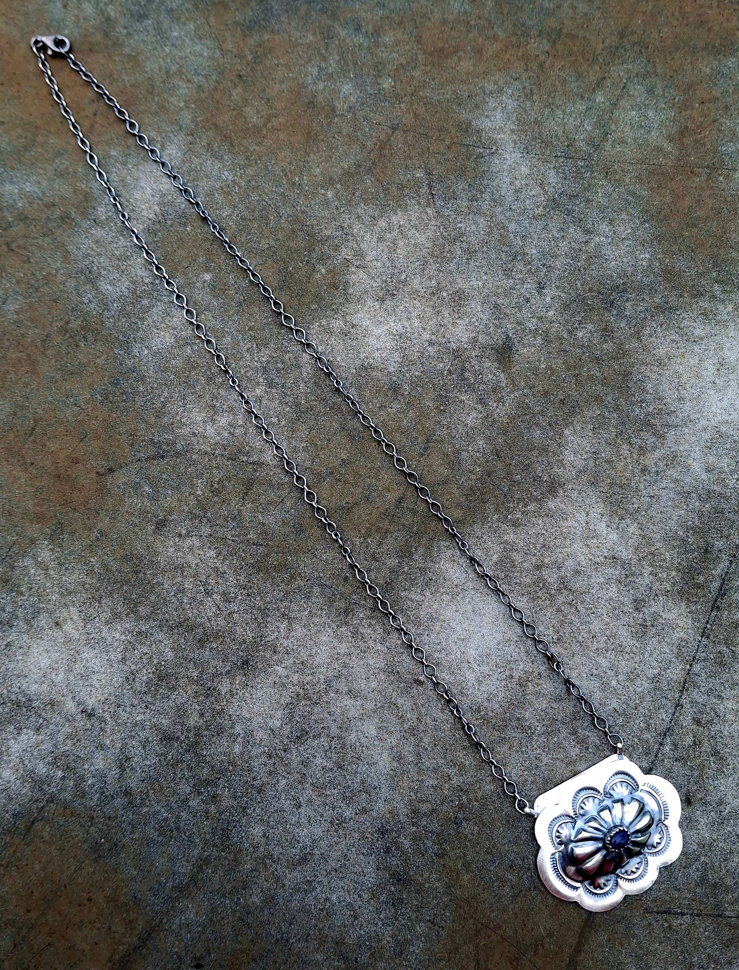 Lapis Concho Necklace