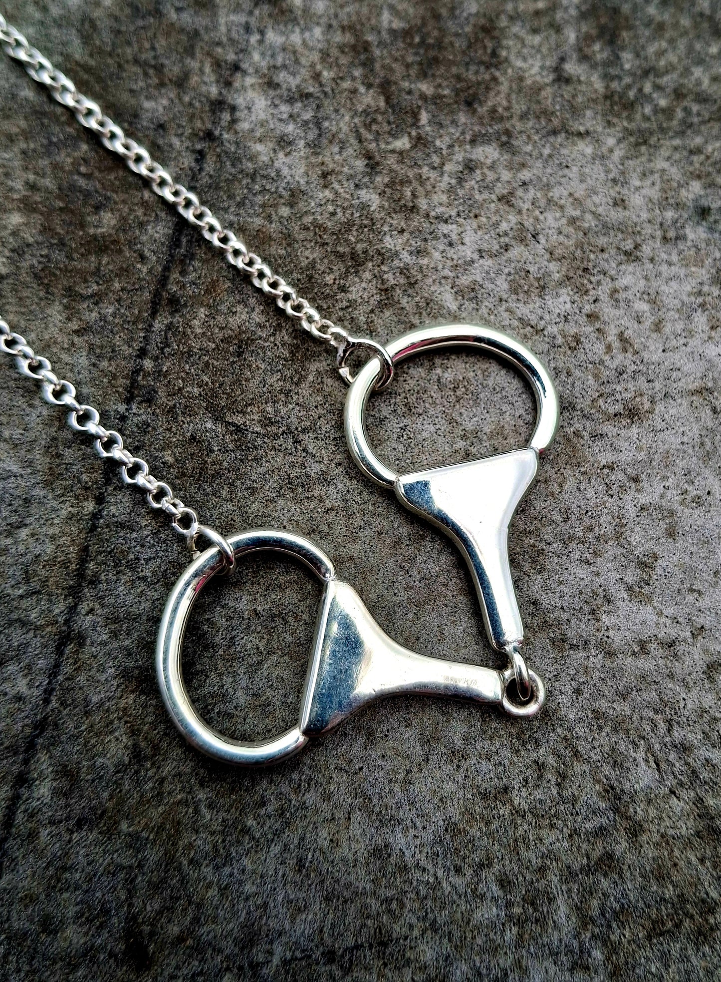 Sterling Snaffle Bit Necklace