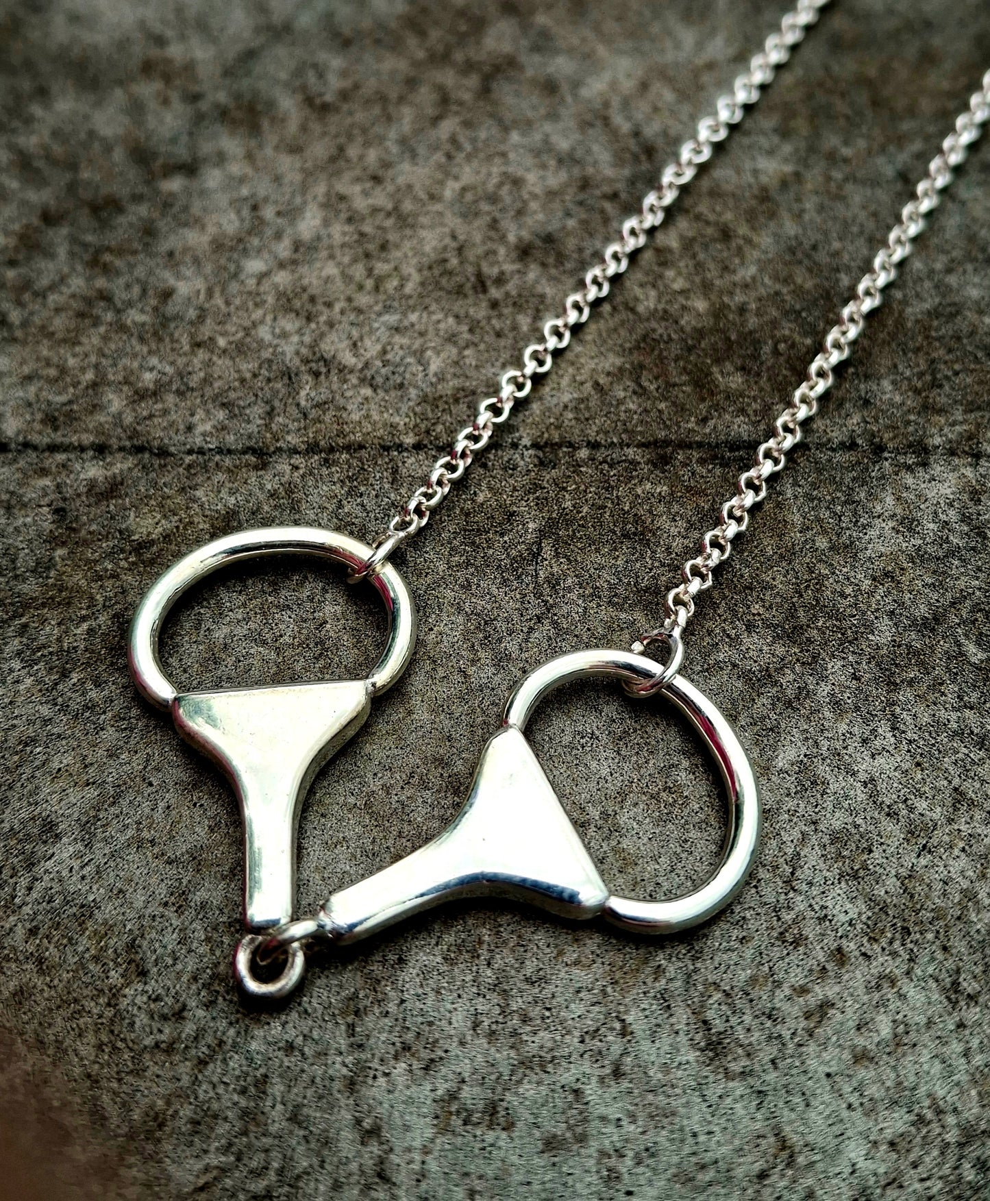 Sterling Snaffle Bit Necklace