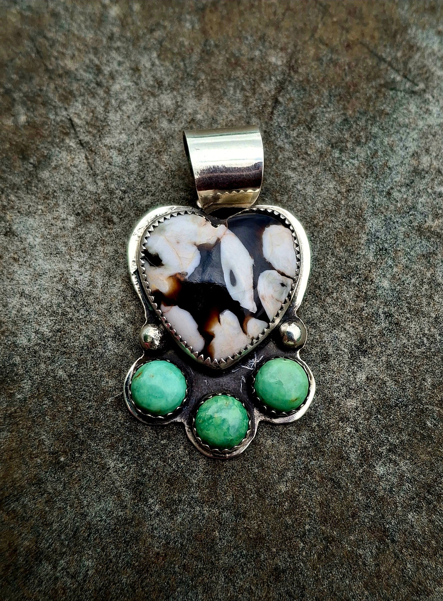 Peanut Wood/Kingman Pendant