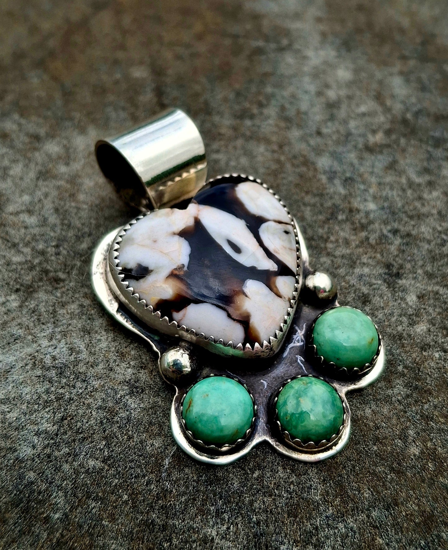 Peanut Wood/Kingman Pendant