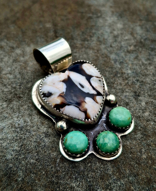 Peanut Wood/Kingman Pendant - P26