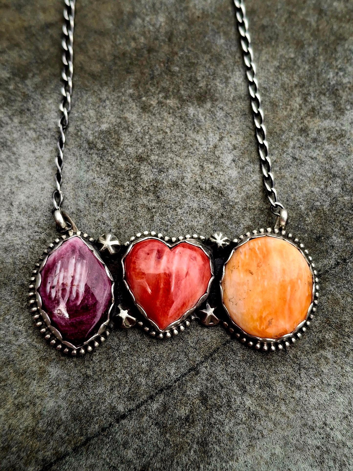 Spiny Mix Bar Necklace