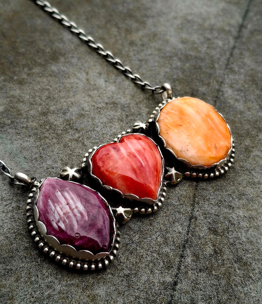 Spiny Mix Bar Necklace - N14