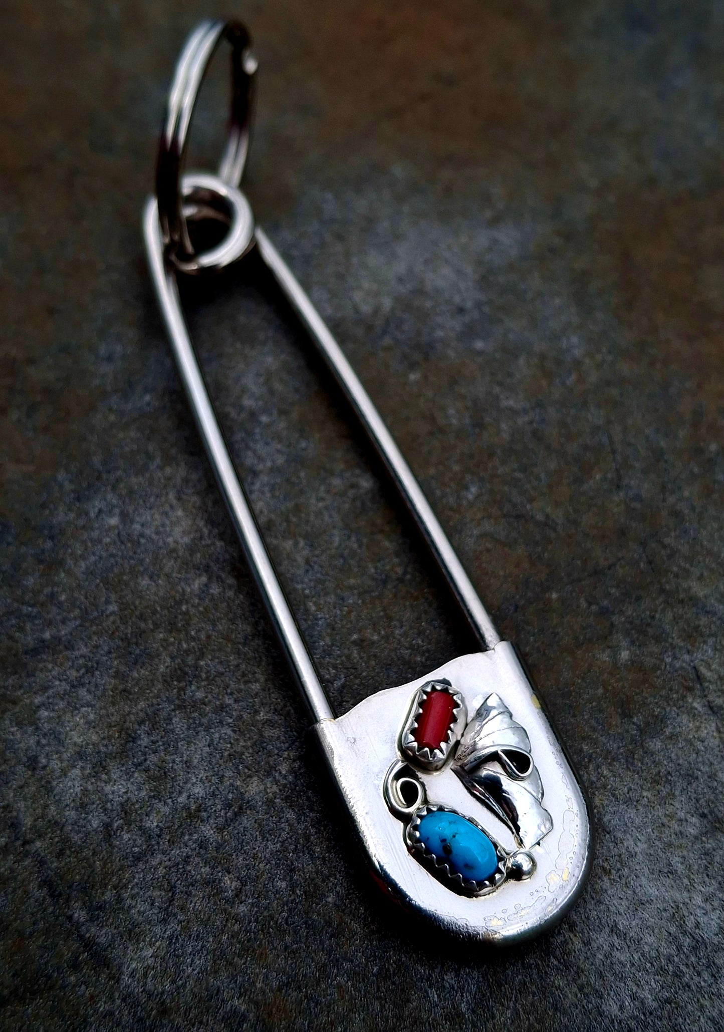 Kingman/Coral Jumbo Pin Keychain