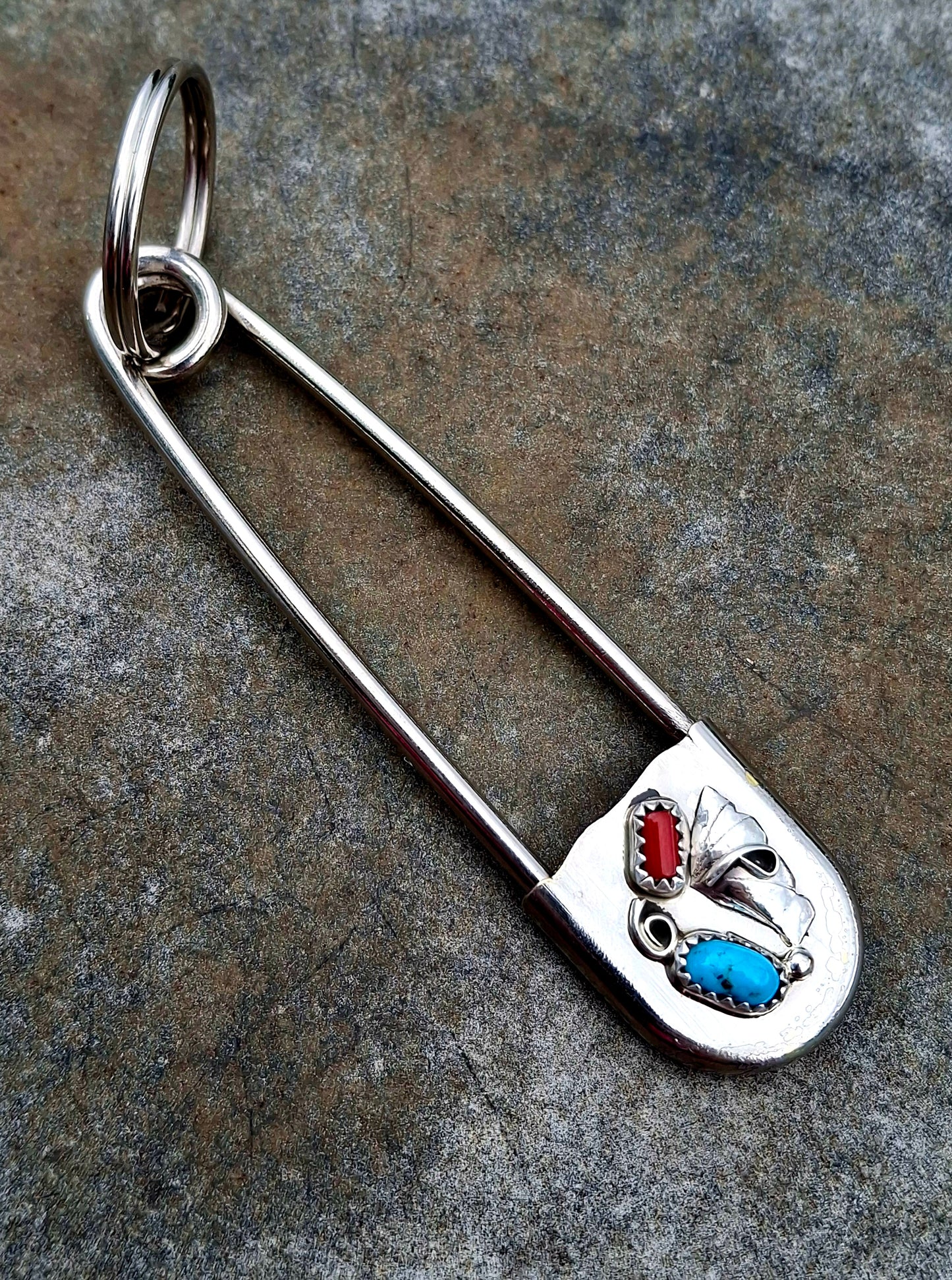 Kingman/Coral Jumbo Pin Keychain