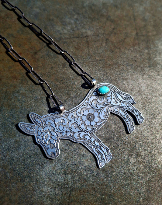 Kingman Donkey/Burro Necklace