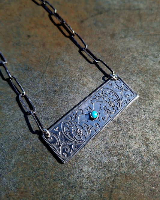 Kingman Bat Bar Necklace - Halloween