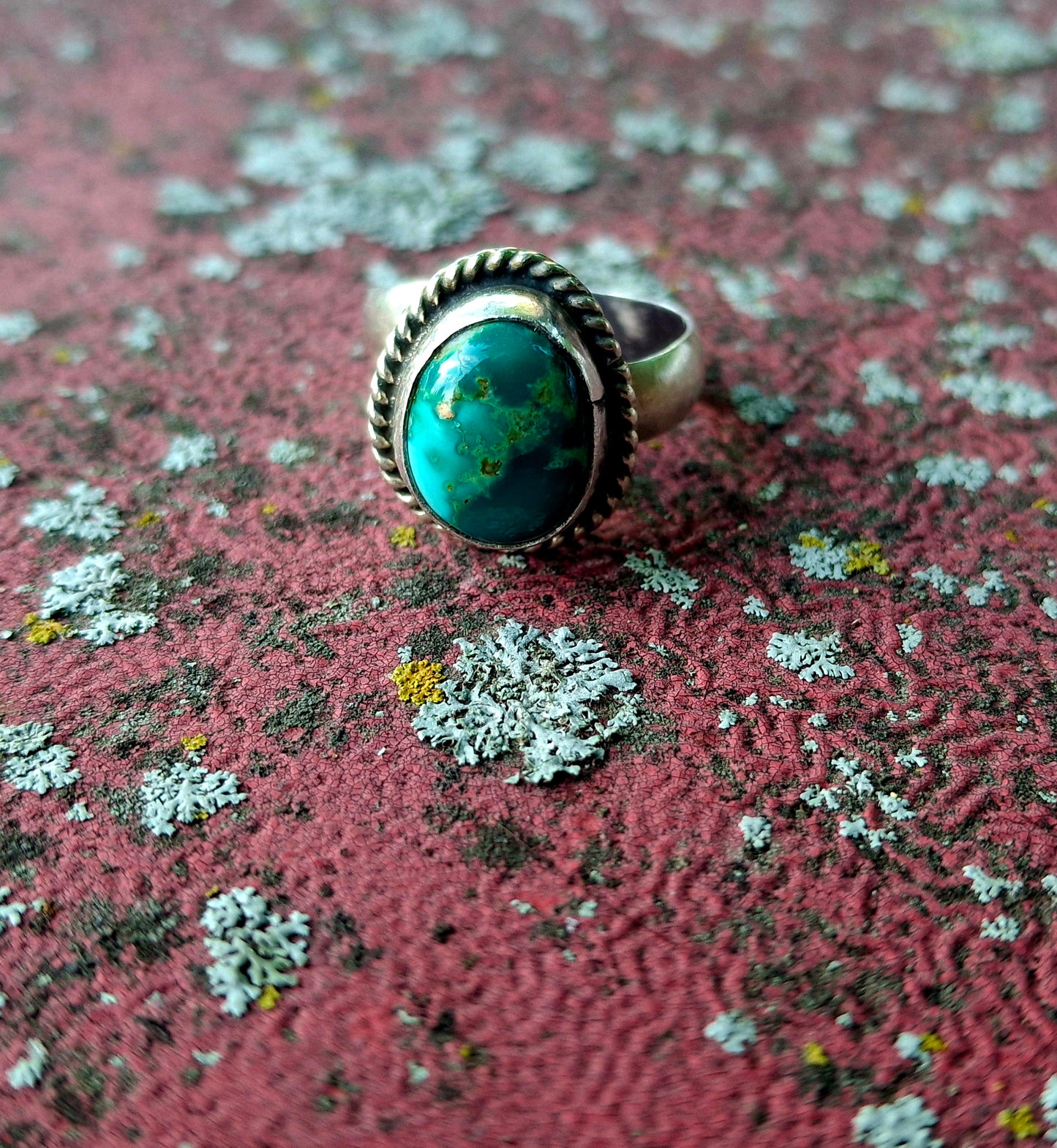 Fox Turquoise Adjustable Ring