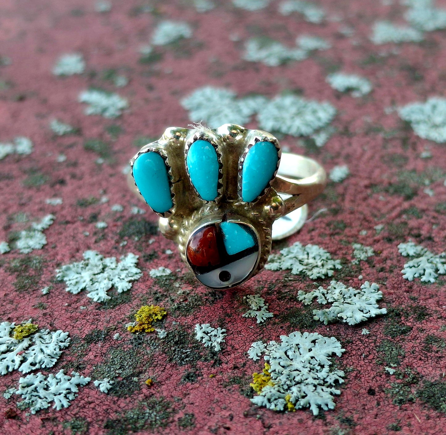 Multi-Stone Sunface Ring