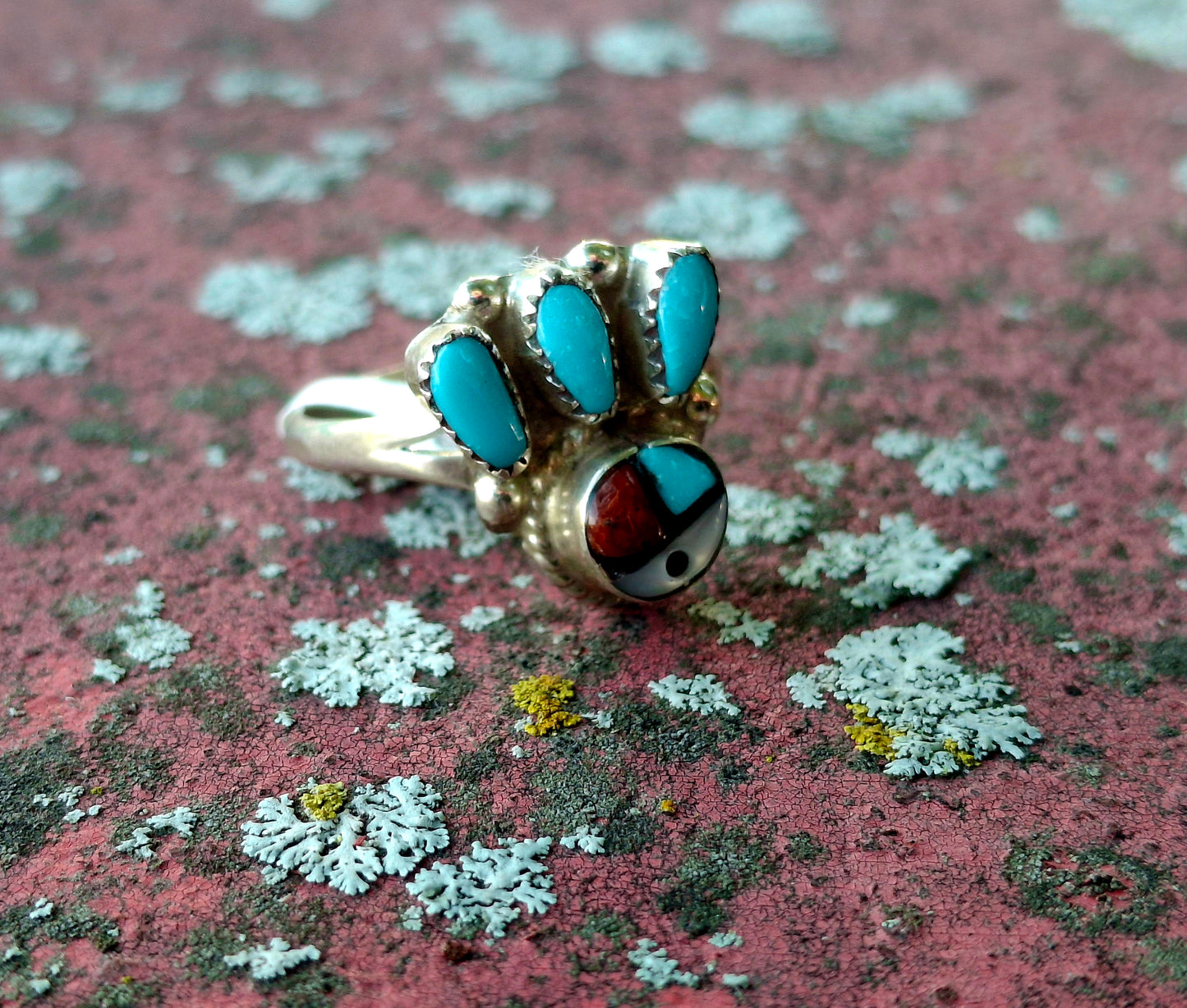 Multi-Stone Sunface Ring