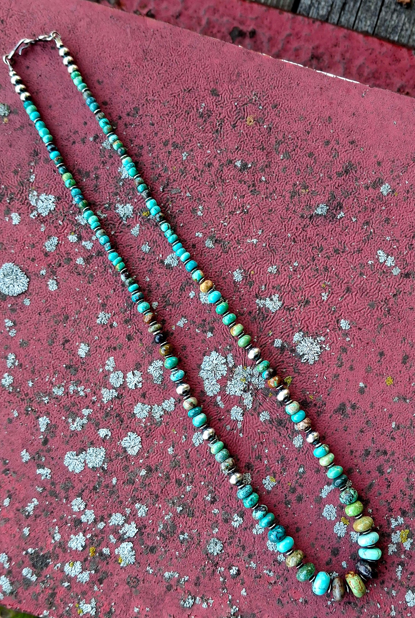Mixed Turquoise Bead Necklace