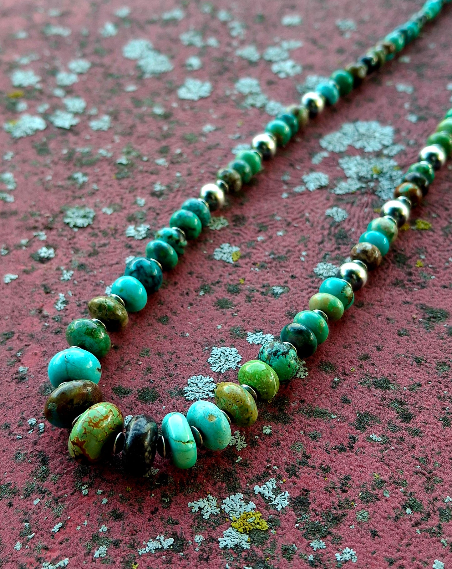 Mixed Turquoise Bead Necklace