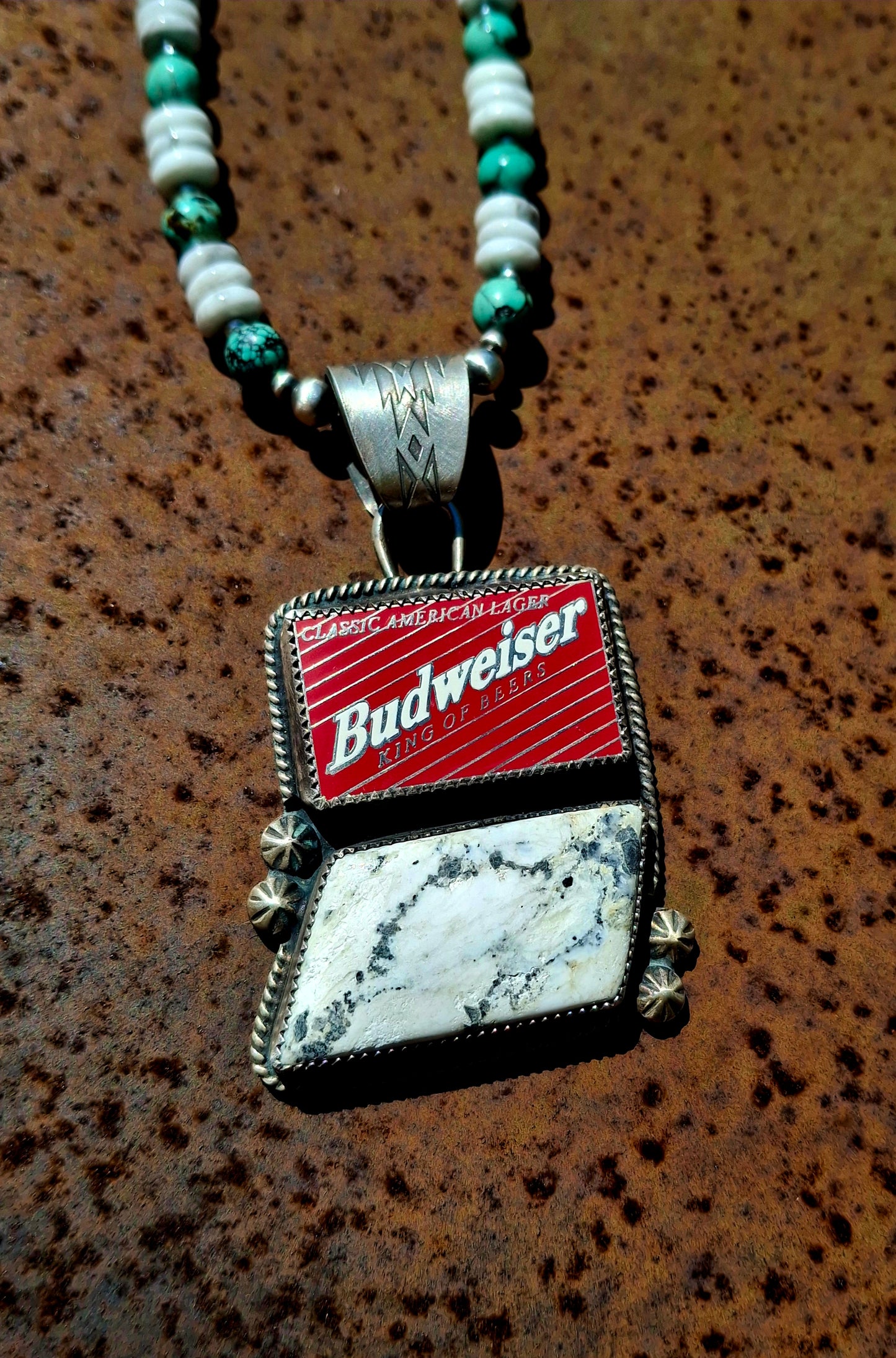 White Buffalo Beer Pendant