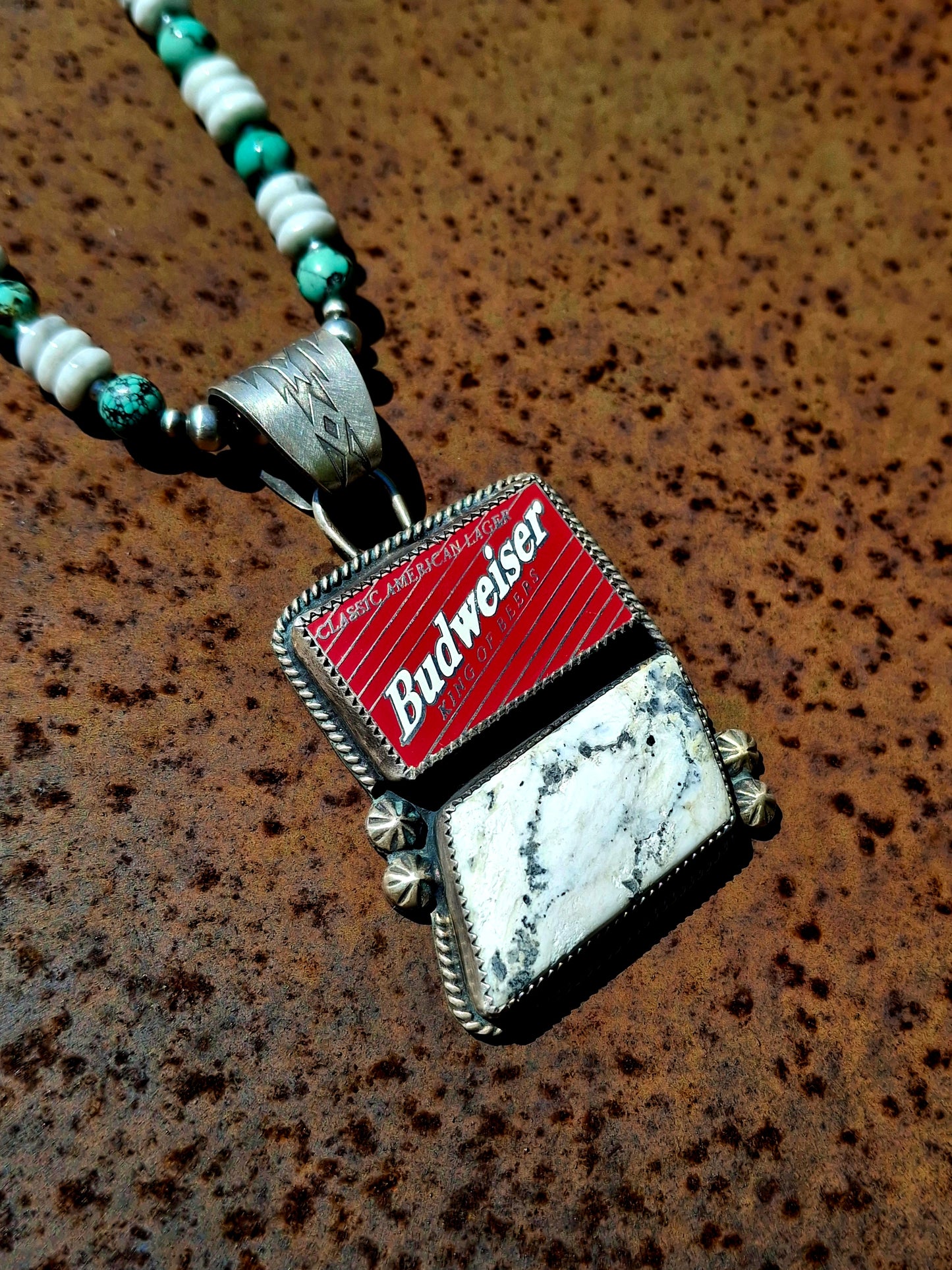 White Buffalo Beer Pendant