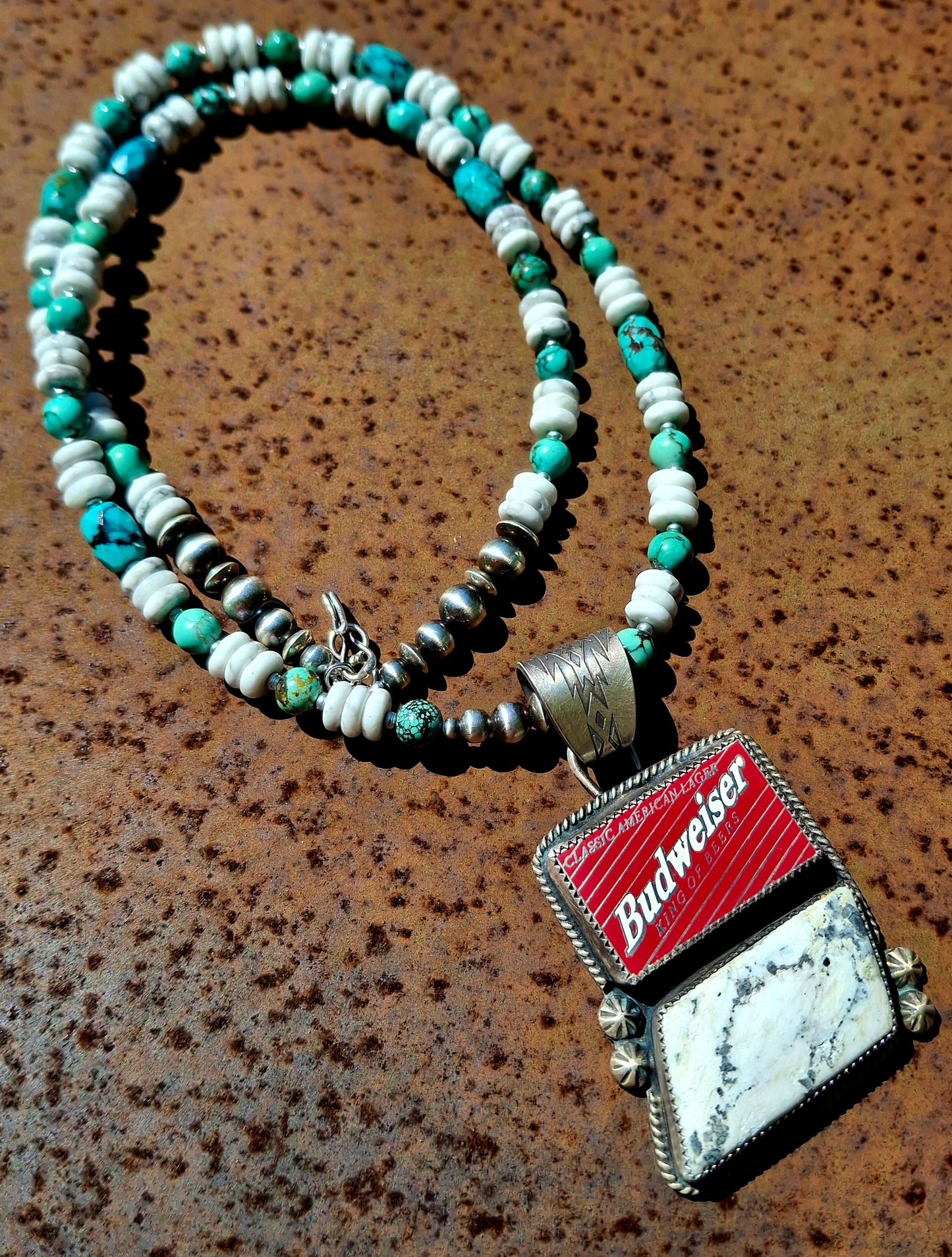 White Buffalo Beer Pendant