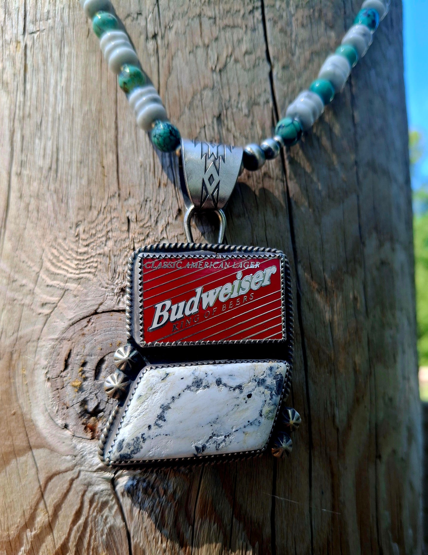 White Buffalo Beer Pendant