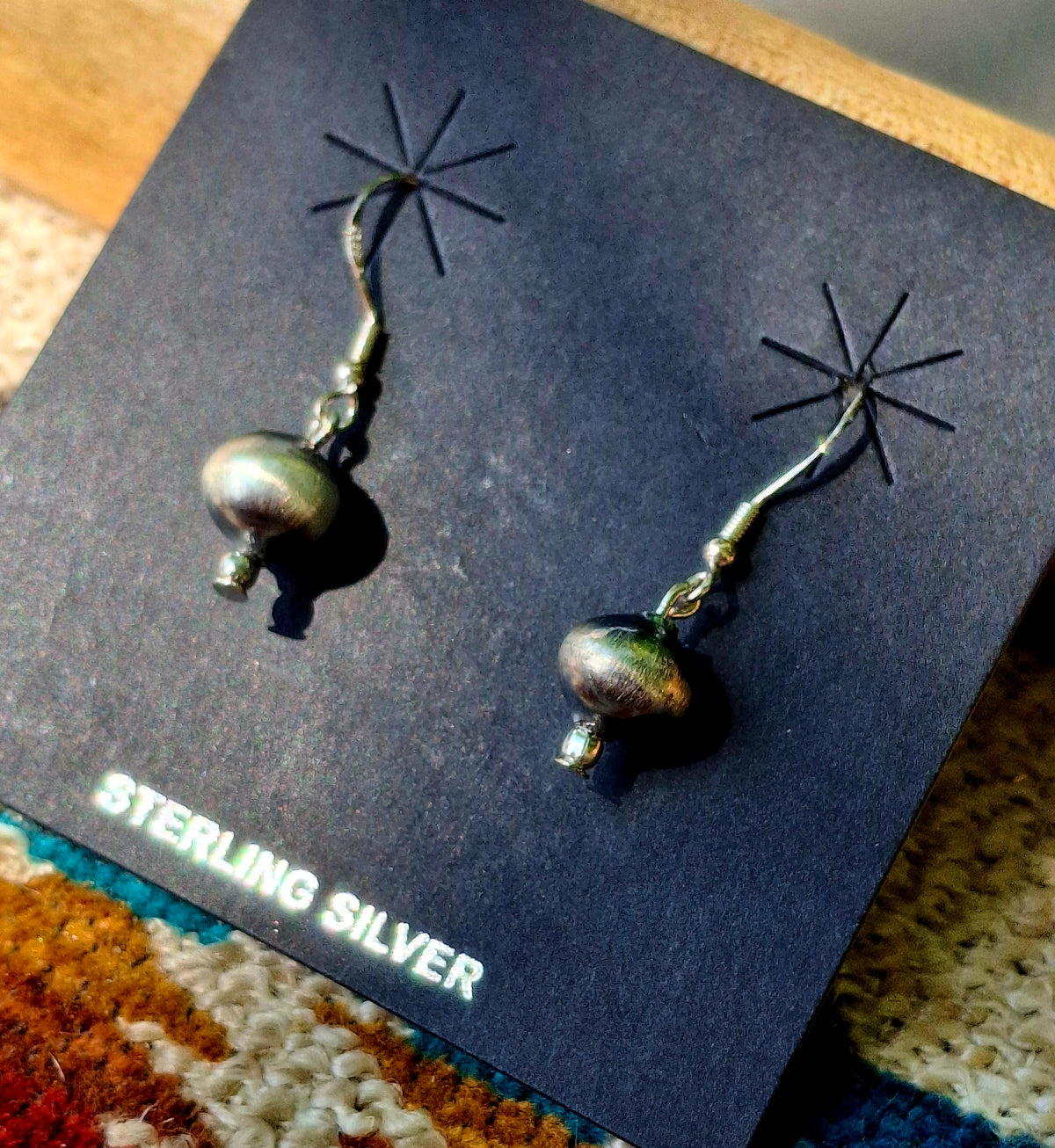 Handmade Navajo Pearl Earrings - E24
