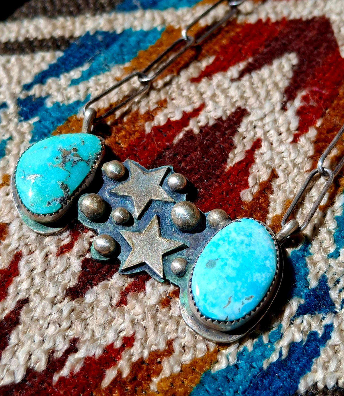 Arizona Turquoise Star Bar Necklace - N158