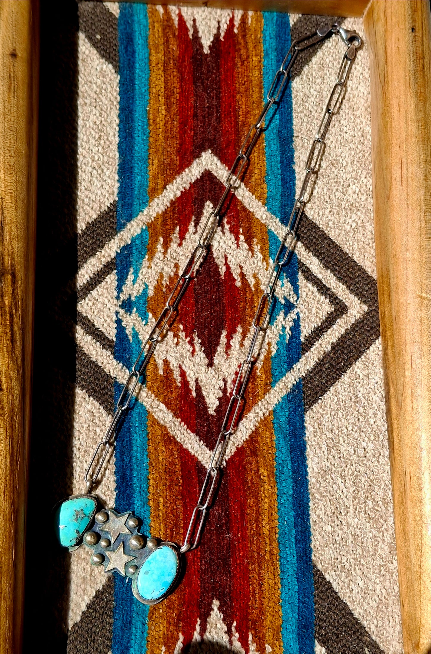Arizona Turquoise Star Bar Necklace - N158
