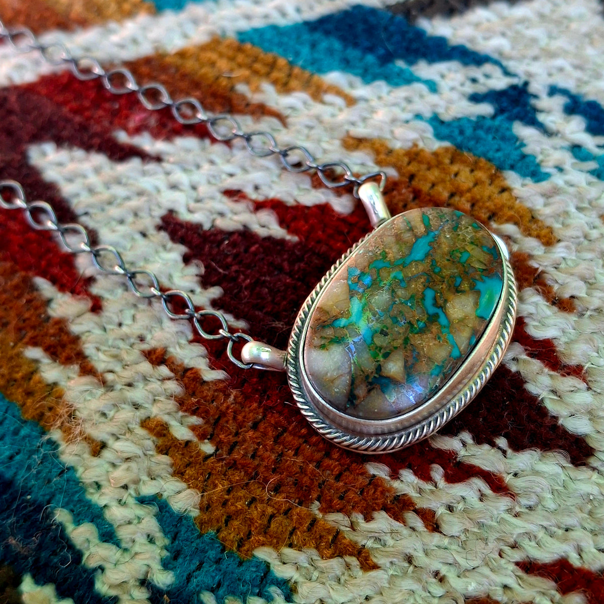 Boulder Turquoise Necklace - N163