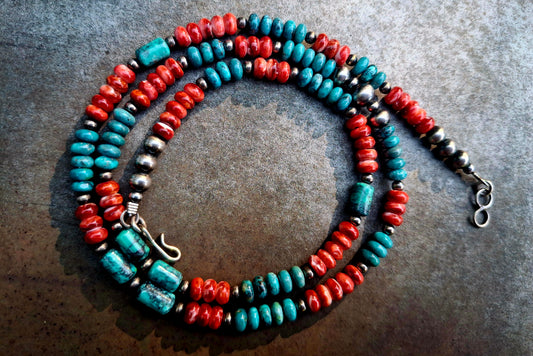 Hubei/Red Spiny Bead Necklace - N180