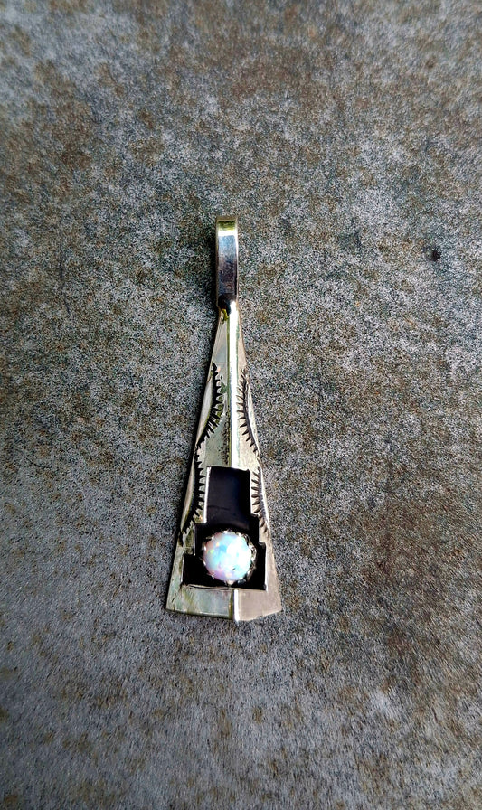 White Opal Pendant - P38