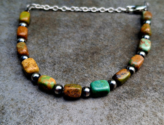 Mixed Turquoise Bead Bracelet - B36