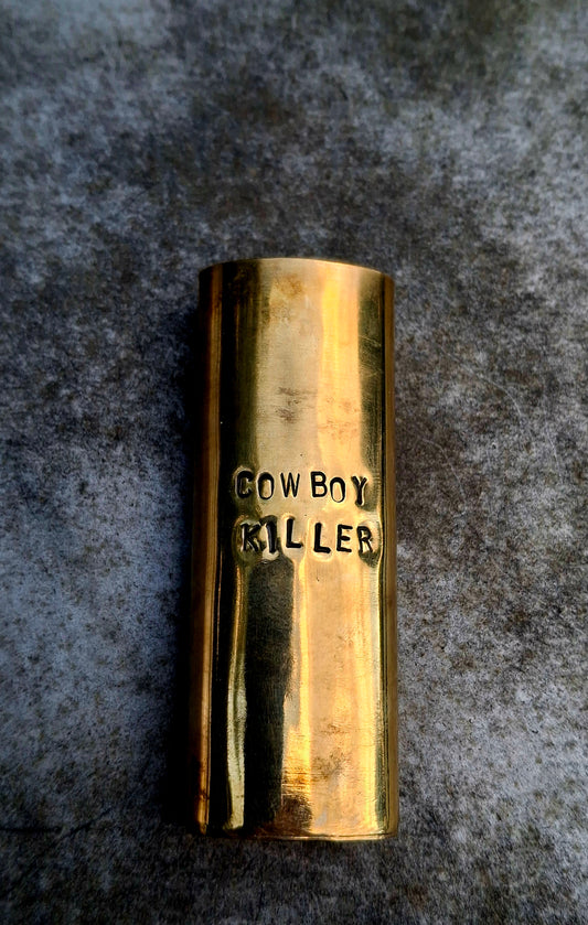 Brass "Cowboy Killer" Lighter Cover - A15