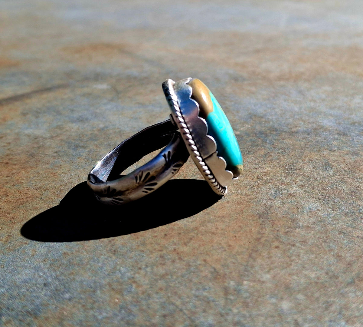 Nila Turquoise Adjustable Ring - R109