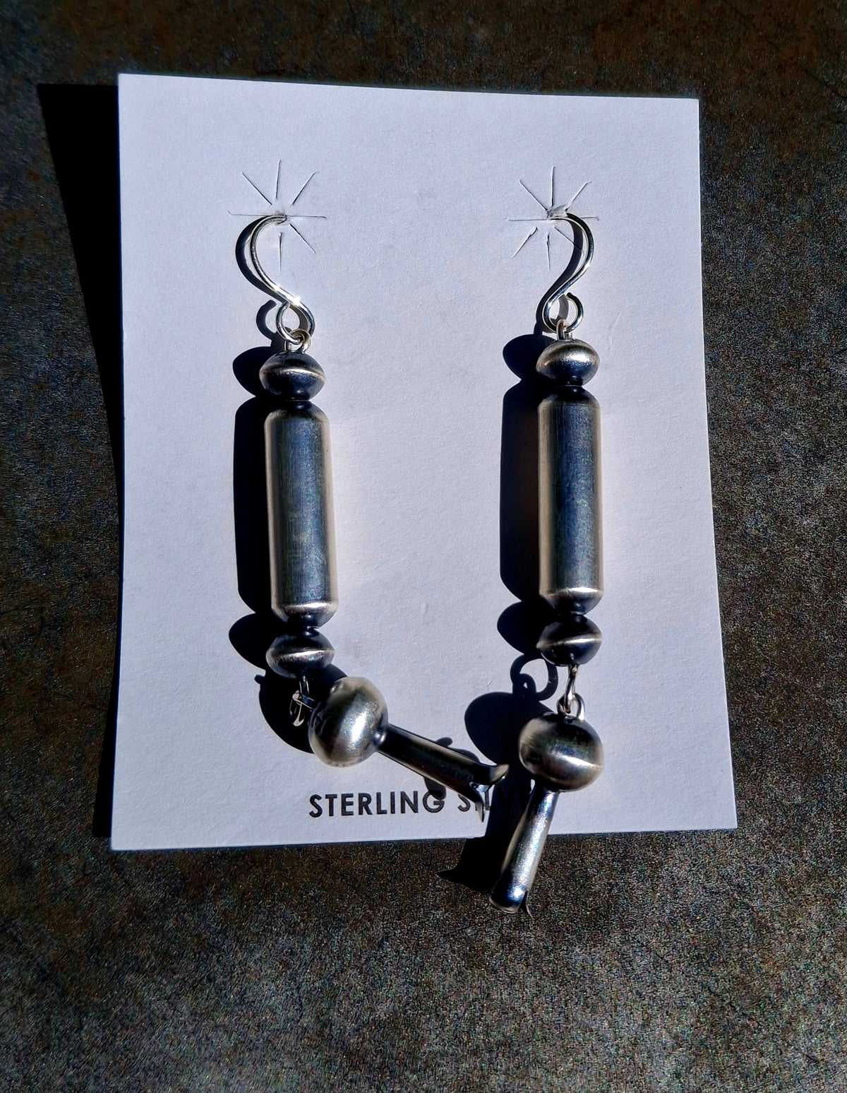 Sterling Barrel Blossom Earrings - E32