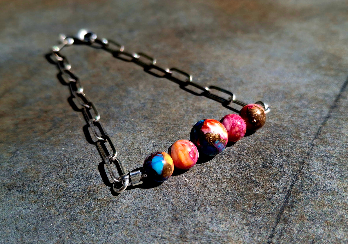 Dahlia Mix Beaded Bracelet - B40